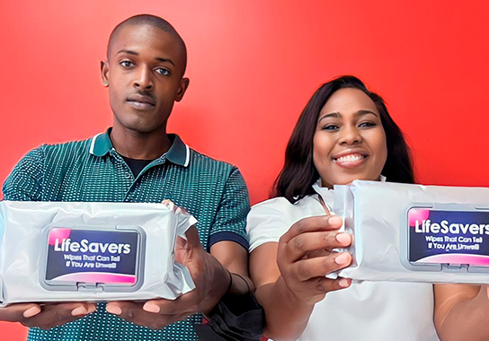 Kooperation mit LifeSavers für gesundheitsüberwachende Vliesstoffe