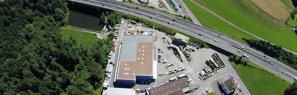 Vogelperspektive des Werkplatzes Horgen