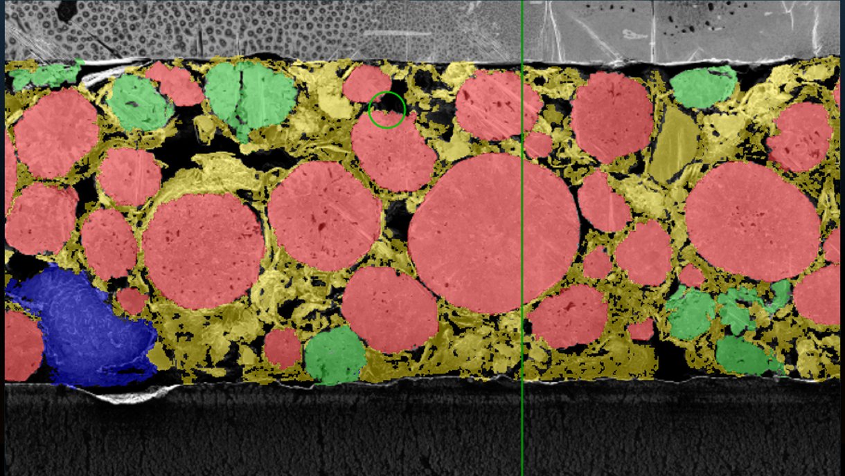 Analyse von SEM-Bildern für Batterieforschung (Fraunhofer IKTS)