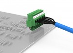 Terminal with 3.81 mm pitch