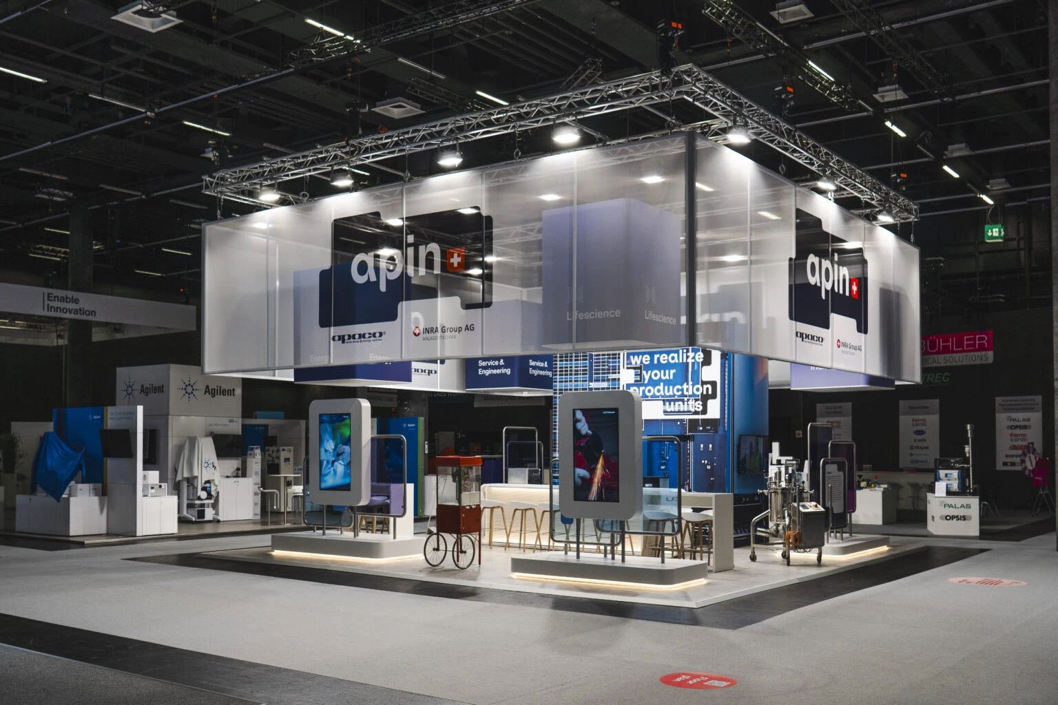 apin-Group Messestand an der Ilmac Basel 2025