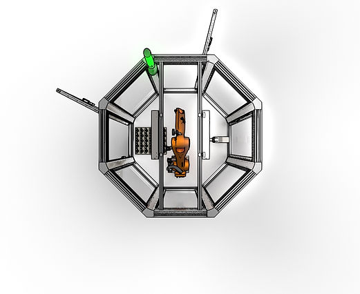 Draufsicht Roboter