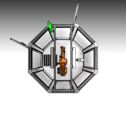 Oktagon Roboterzelle