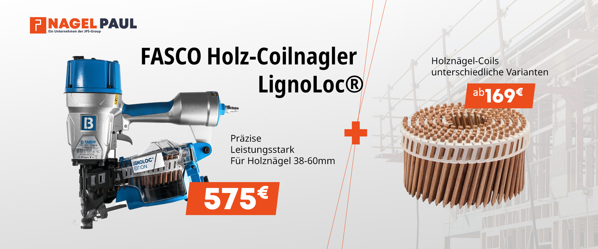 LIGNOLOC – magazinierter Nagel aus Holz