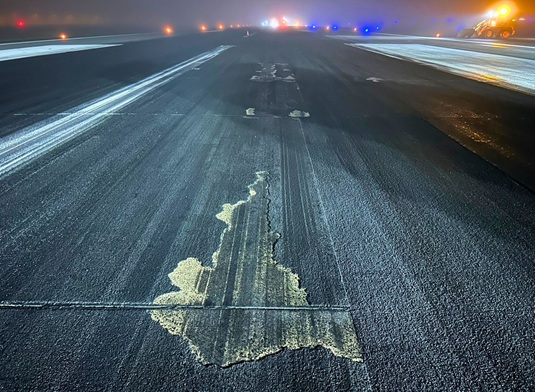 Spalling analysis of runway, Frankfurt Airport