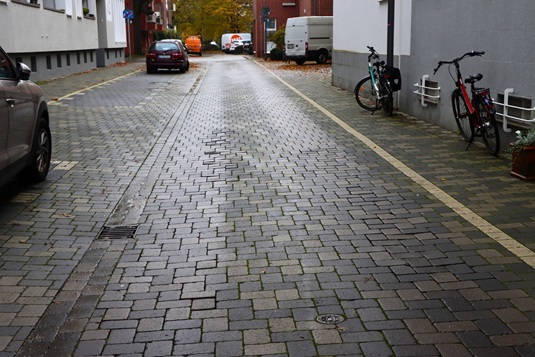 Damage investigation of block pavement, city of Neuss