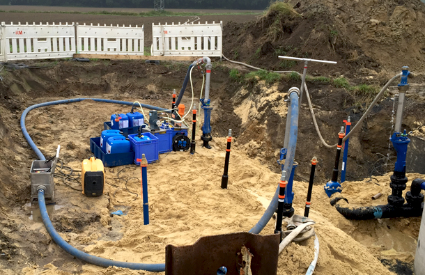 Disinfection of drinking water pipes