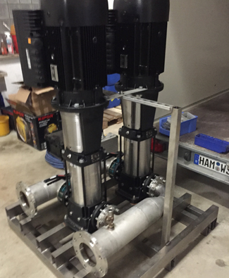 Mobile pressure boosting units