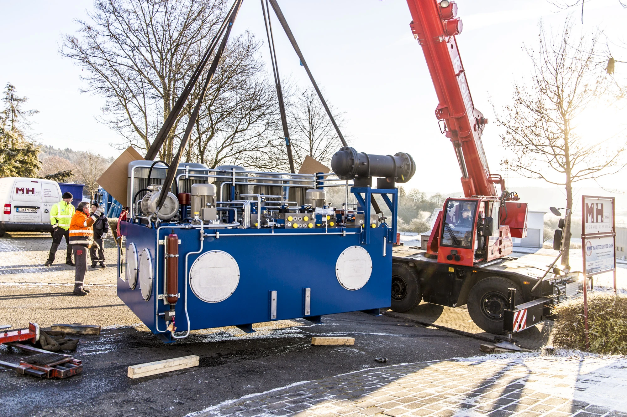 Hydraulikaggregat in Containerbauweise