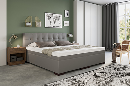 Wasserbett in Boxspringbett-Optik
