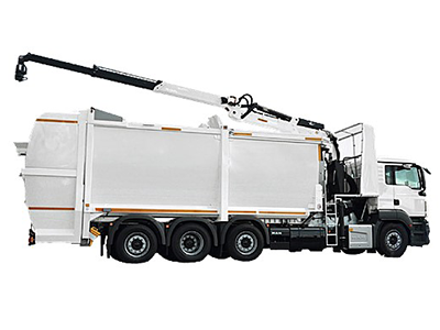 CraneLINE Recyclingaufbau mit Ladekran