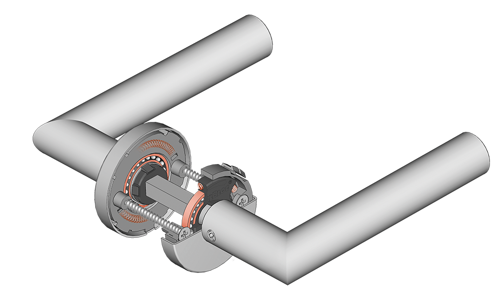 Türdrücker mit Pullbloc®-Kugellagertechnik