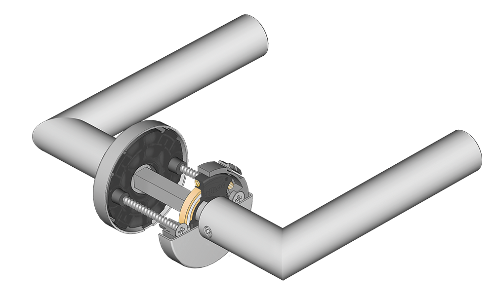 Türdrücker mit Slidebloc®-light-Gleitlagertechnik