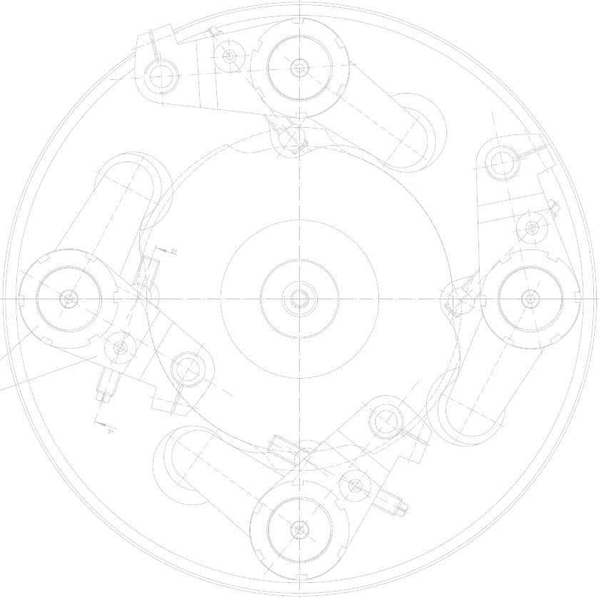 Technisches Design einer Dosenmaschinen-Baugruppe