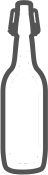 Leere Bierflasche der Brauerei