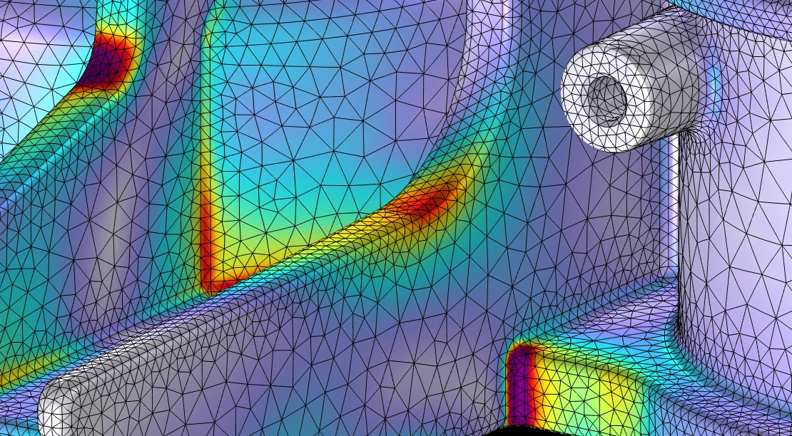 Simulationsdarstellung Spannungsanalyse