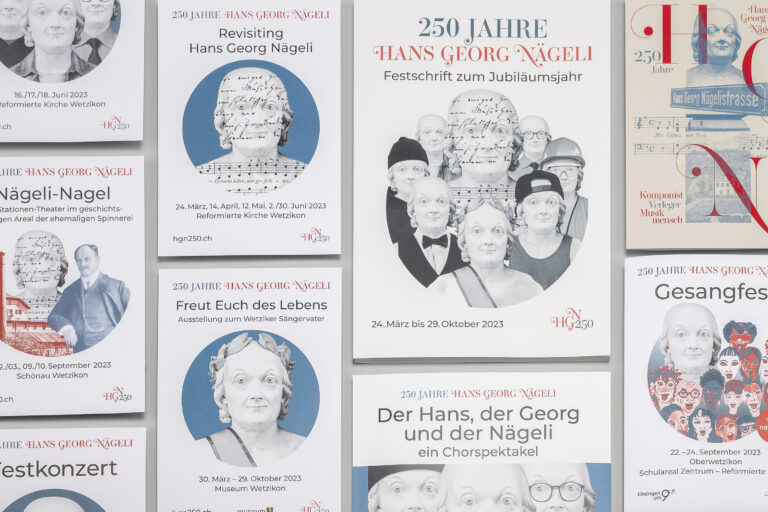 Faltflyer 250 Jahre Hans Georg Nägeli