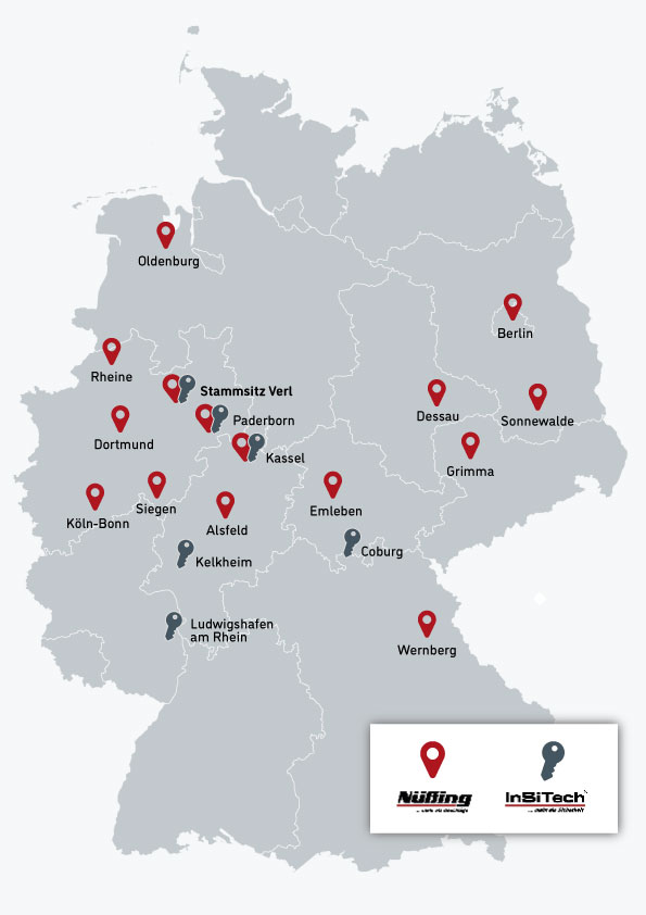 InSiTech-Standorte in Deutschland