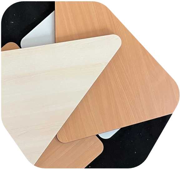 Tabletop made of compact-board material