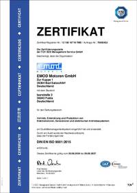 ISO-9001-Zertifikat (deutsch)