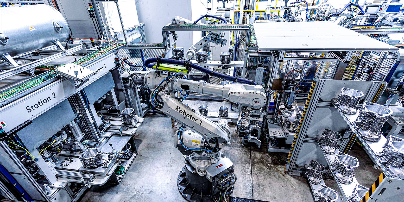 Assembly of a special machine