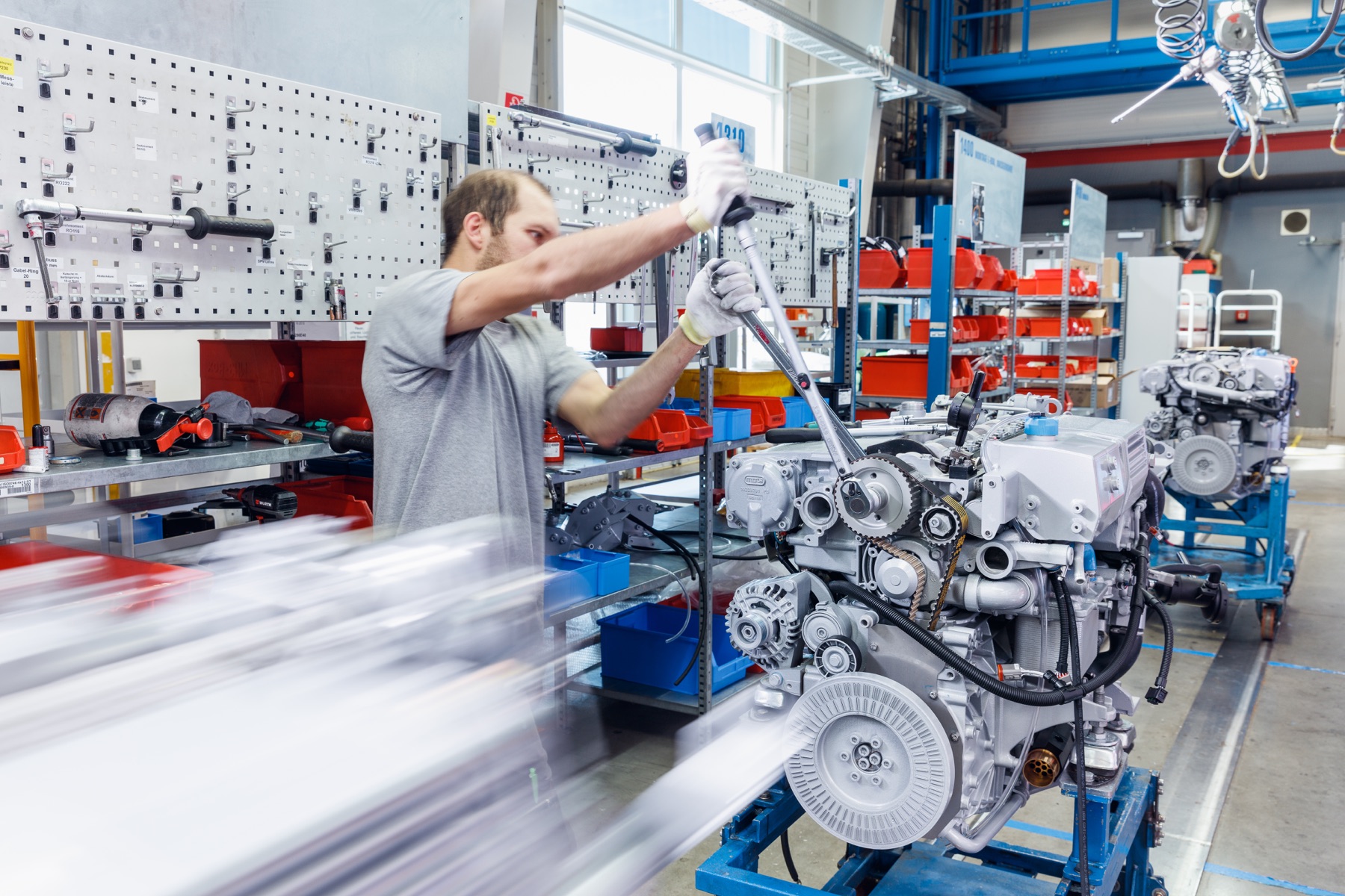 Prüfstand-/Testumgebung im Werk Steyr
