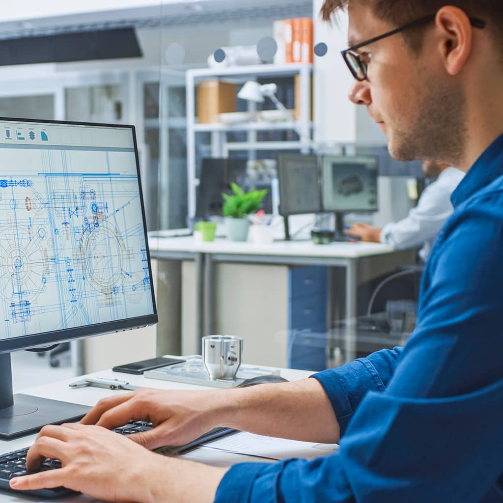 Design support via CAD (Solid Edge)