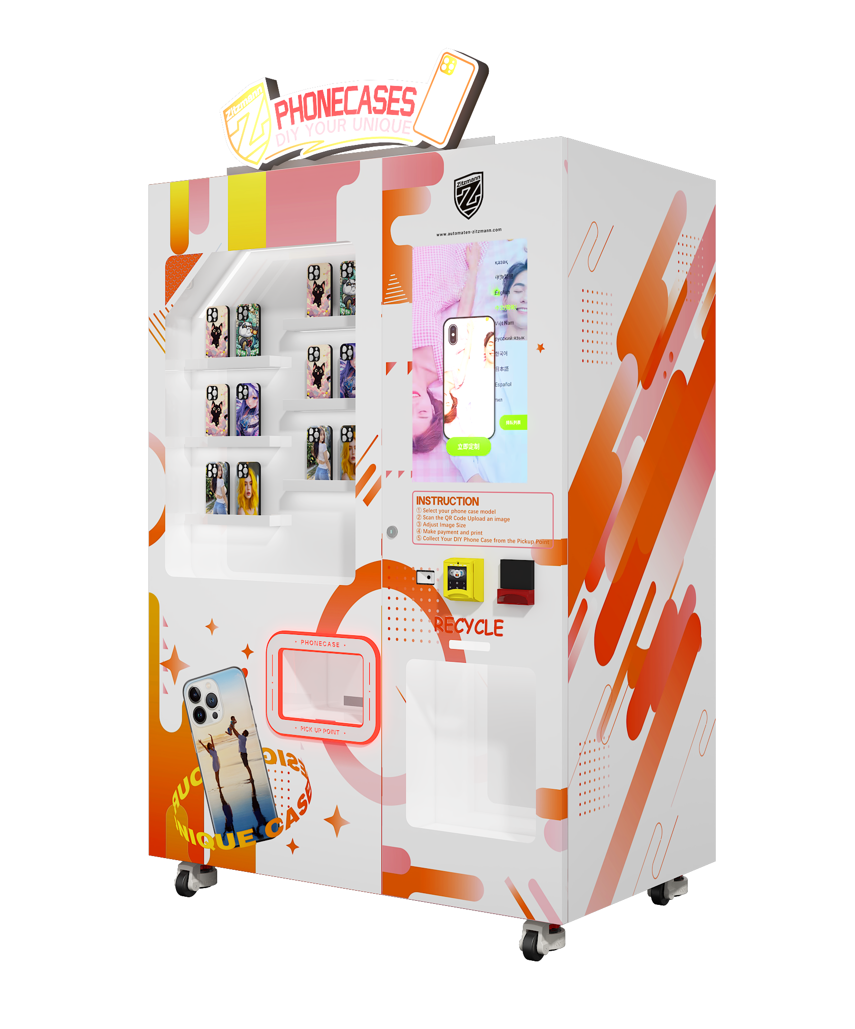 Handyhüllen-Druckautomat