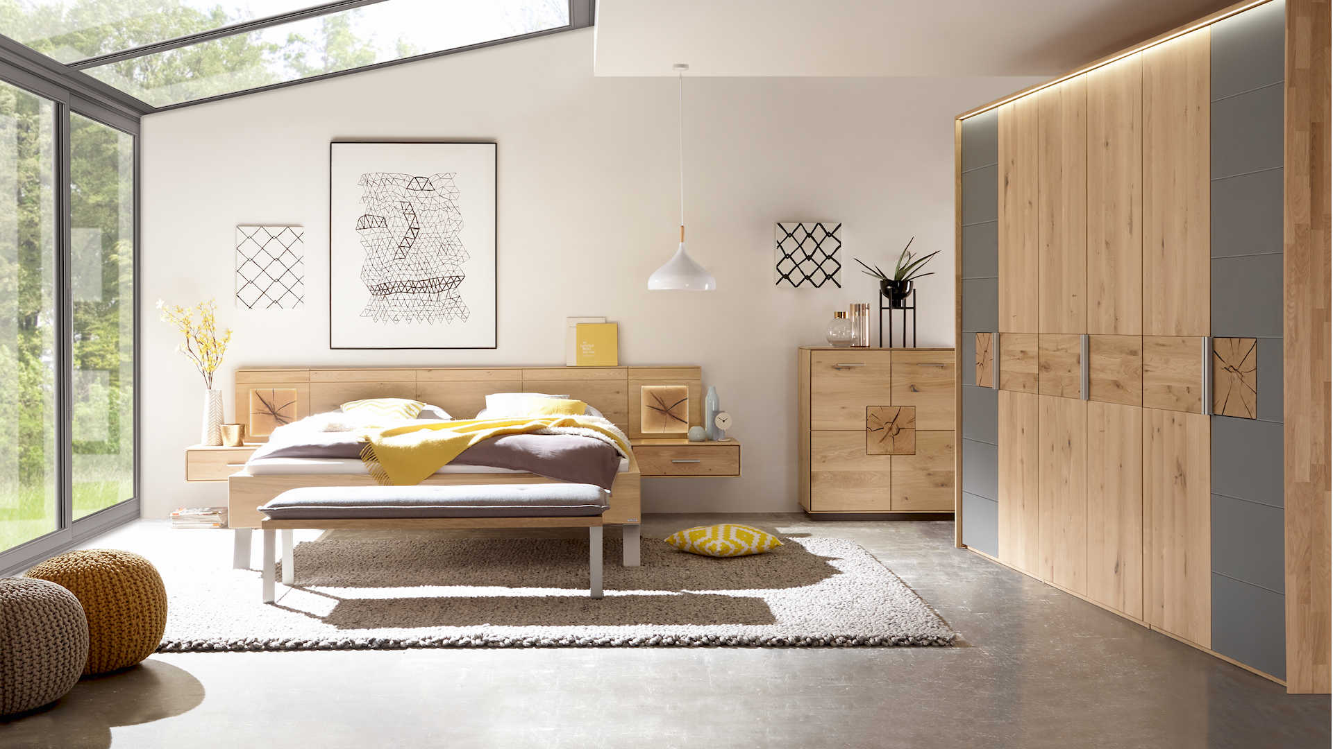 Solid bedroom suite