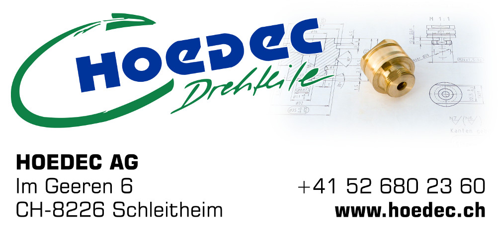 HOEDEC Werbetafel in Schleitheim