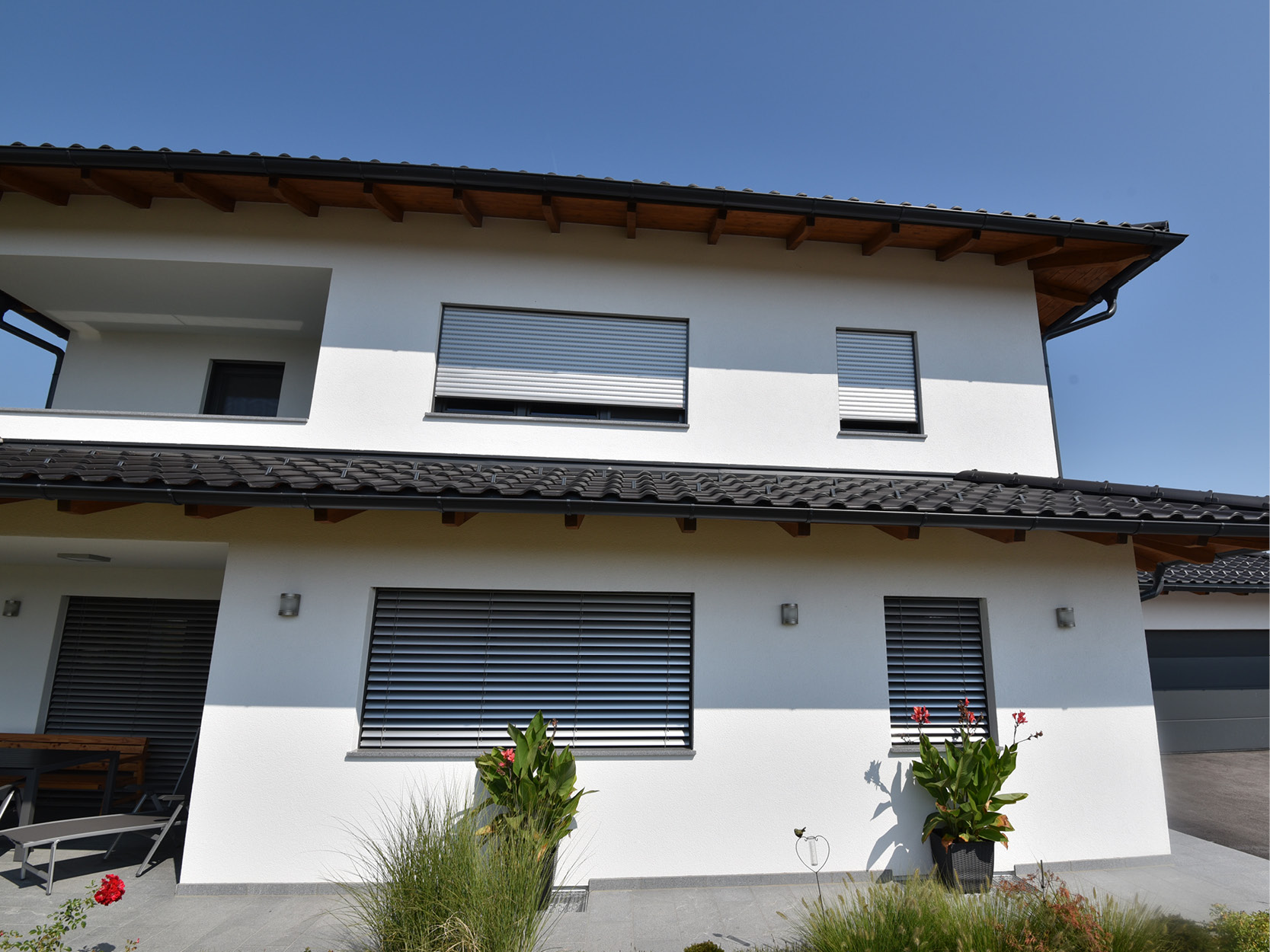 Referenzobjekt Einfamilienhaus mit Sonnenschutz
