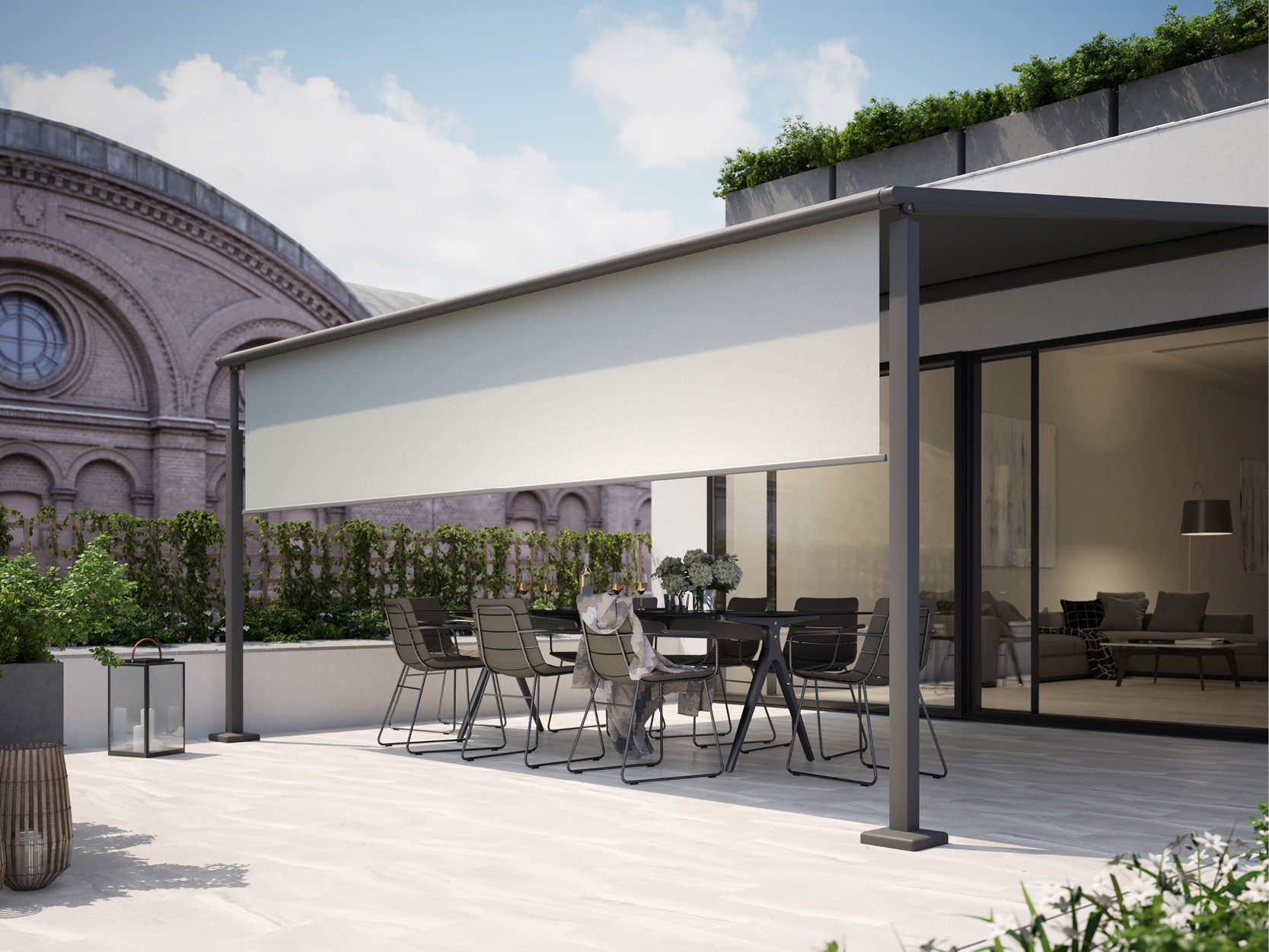 Pergola-Terrassenüberdachung