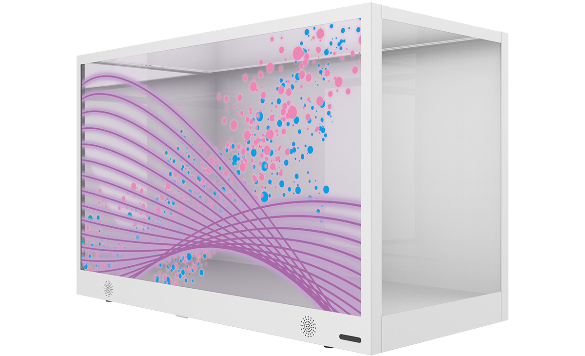 vizstand – transparentes Signage-Display