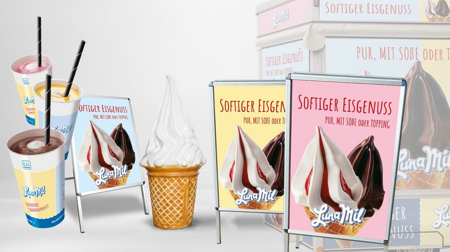 Werbematerial für Verkaufsförderung