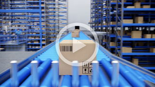 Dynamische Animation Logistik