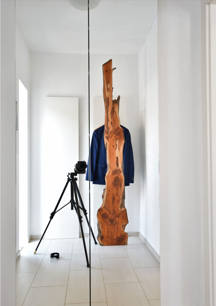 Verspiegelte Garderobe