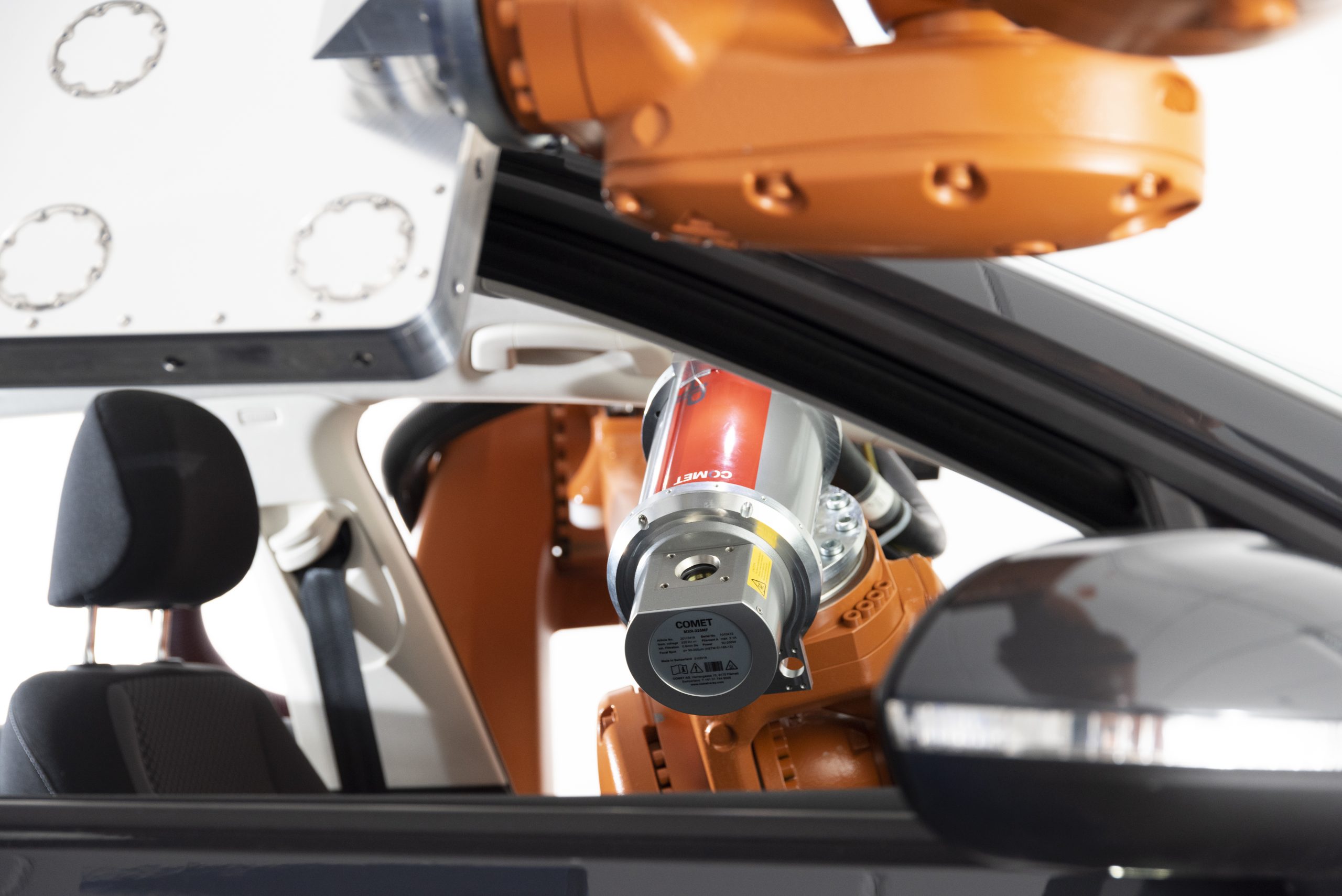 Röntgenkabine der RoboCT-Anlage