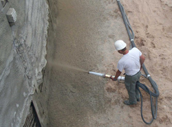 Beton­spritztechnik für die Bauindustrie