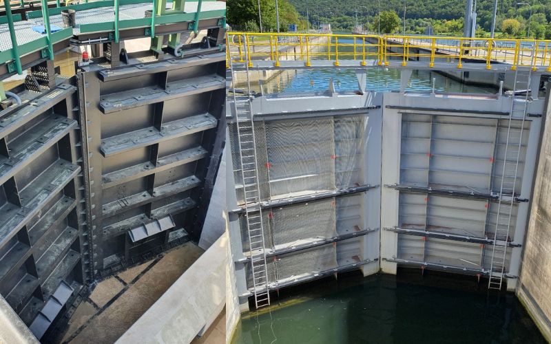 Beschichtung im Stahlwasserbau