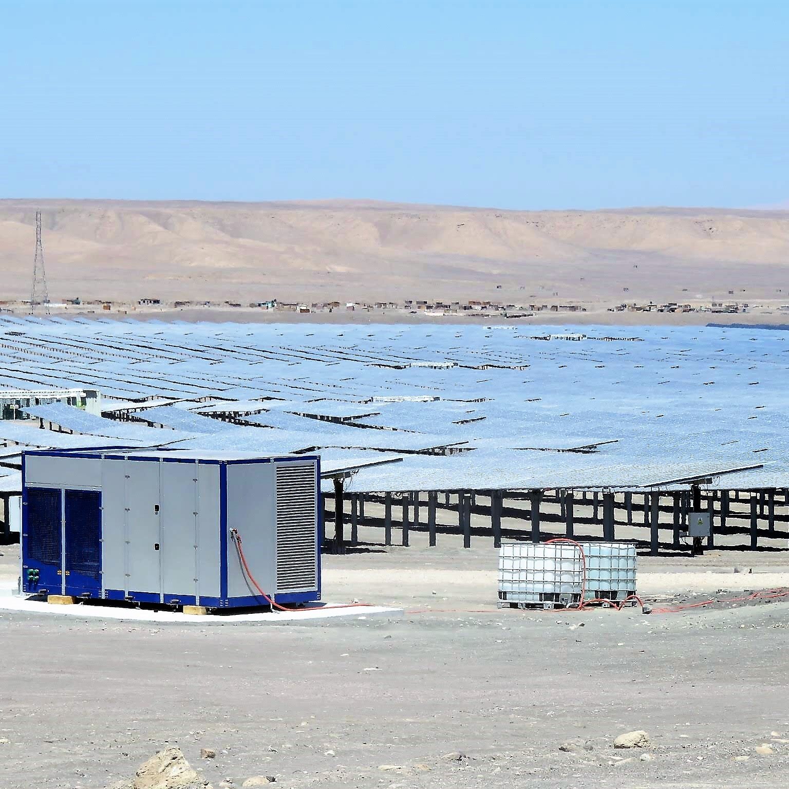 Water supply for solar power plants