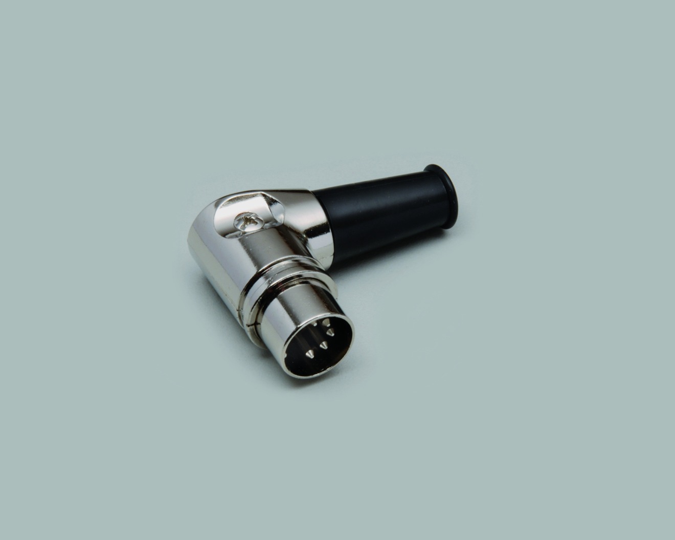 DIN Winkelstecker 5-polig/240°, Metallausführung