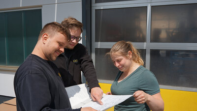 Team im Betrieb