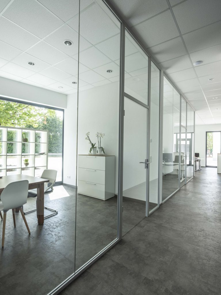 Ganzglasanlage Wohnraum