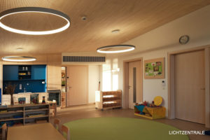 Beleuchtungsarbeiten Kindergarten Sandkiste