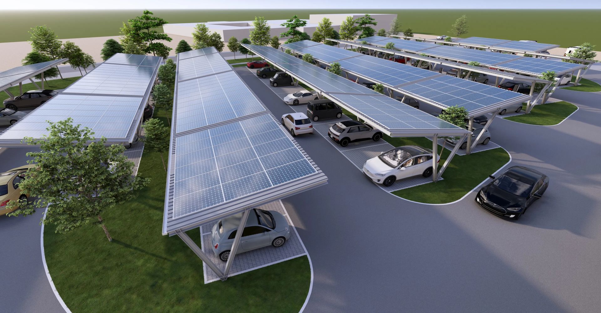PV-Parkplatzüberdachung