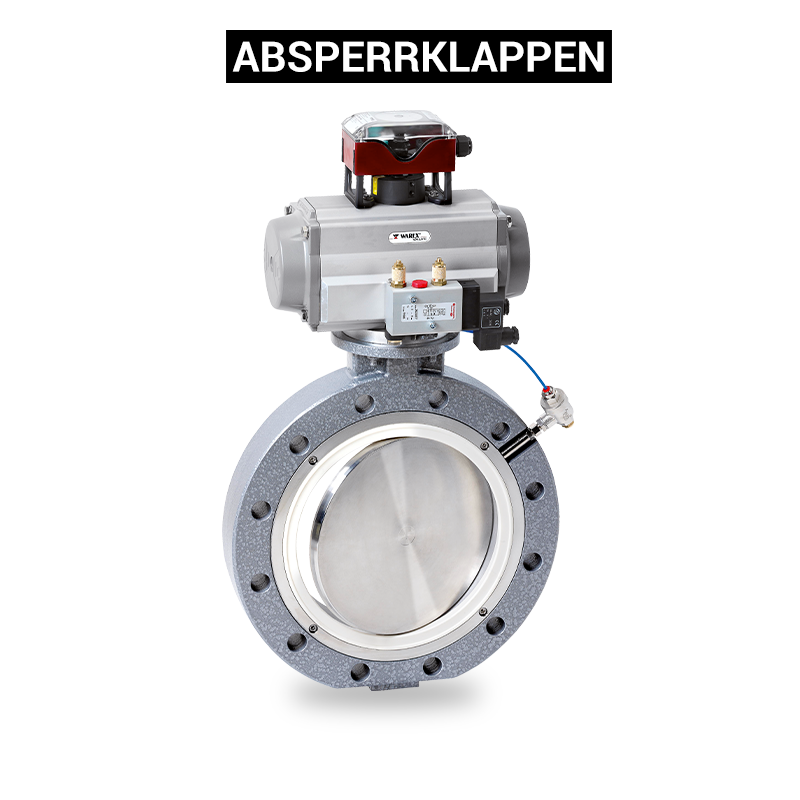 Exzentrisch gelagerte Absperrklappe DKZE 103 APS DZ