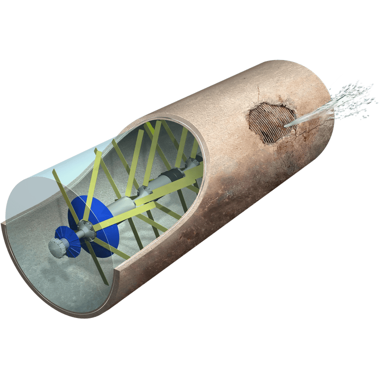 PipeDiver® Condition Assessment in Betondruckrohr