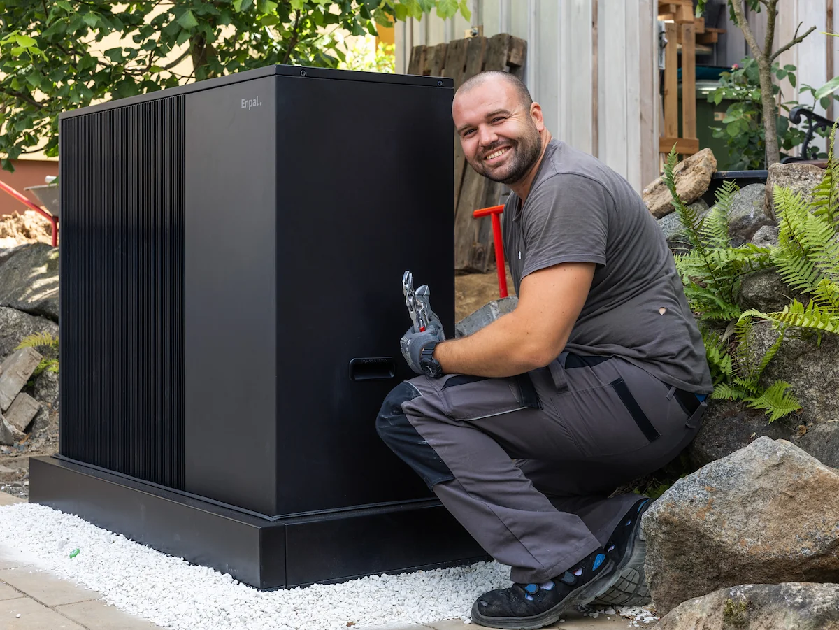 Installation einer Enpal Wärmepumpe