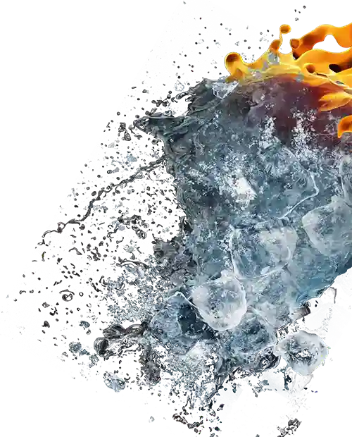 Wasser-Feuer-Grafik