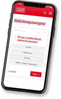 Abdichtungsnavigator – digitale Produktauswahl